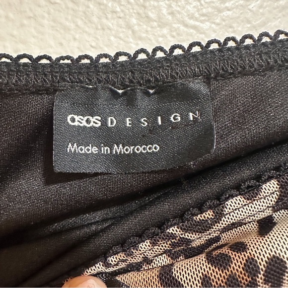 ASOS mesh midi skirt in leopard print - Picture 2 of 7